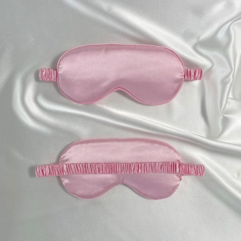 Reversible Satin Sleep Mask with Elastic Band for Ultimate Blackout, Breathable Eye Protection, and Travel Comfort.