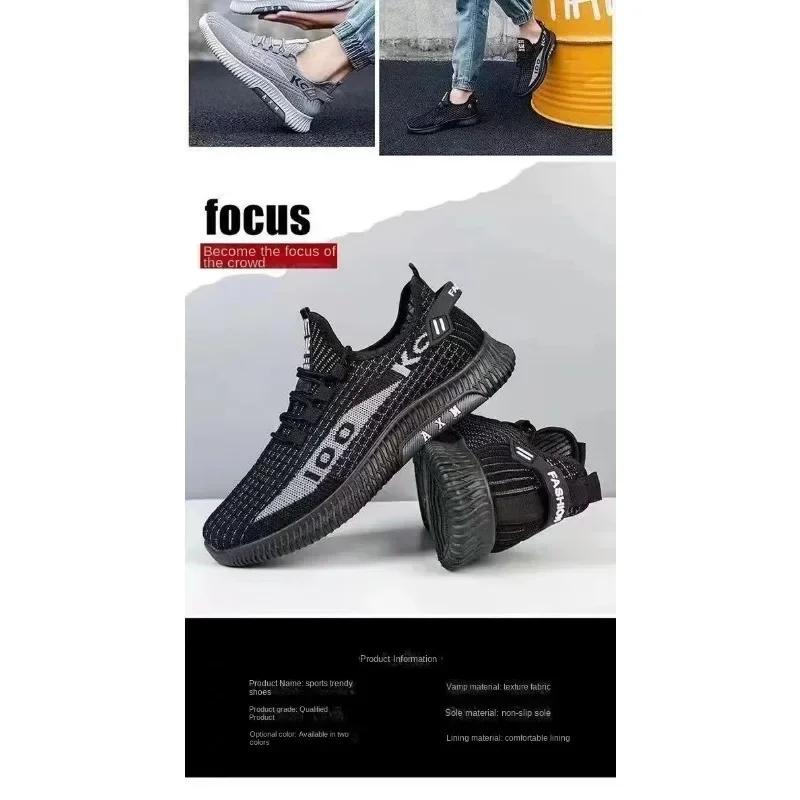 Vår Lett Deodorant Herresko Pustende Mesh Sneakers Komfortable Trendy Allsidige Sko Herre