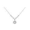S925 Sterling Silver Moissanite Zirconia Sugar Cube Necklace: Elegant High-End Sweater Chain Gift for Women