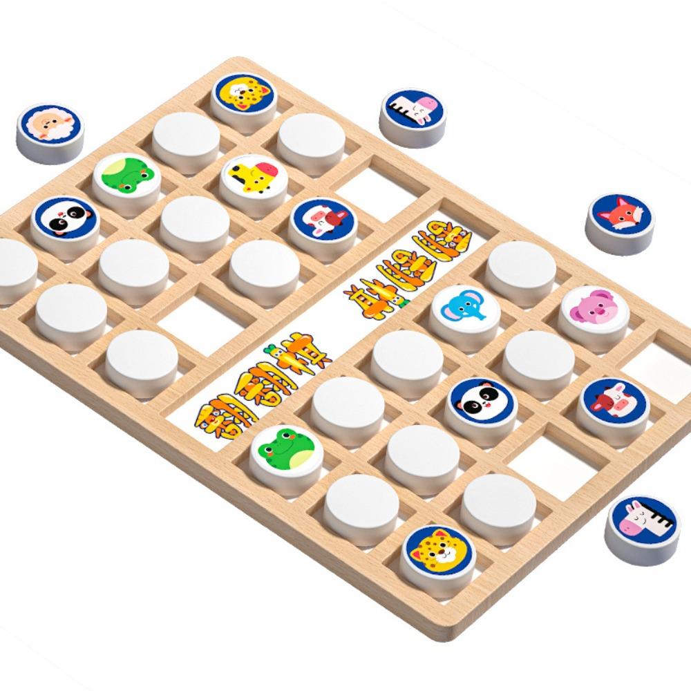 

Деревянная настольная игра «Соответствие животных» Flip Concentration Bingo Game Kids Gifts 1set