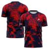 T-shirt da uomo stampata in 3D con freccia, asciugatura rapida, per sport come Tennis, Pickleball, Badminton, Moda di strada, Manica corta