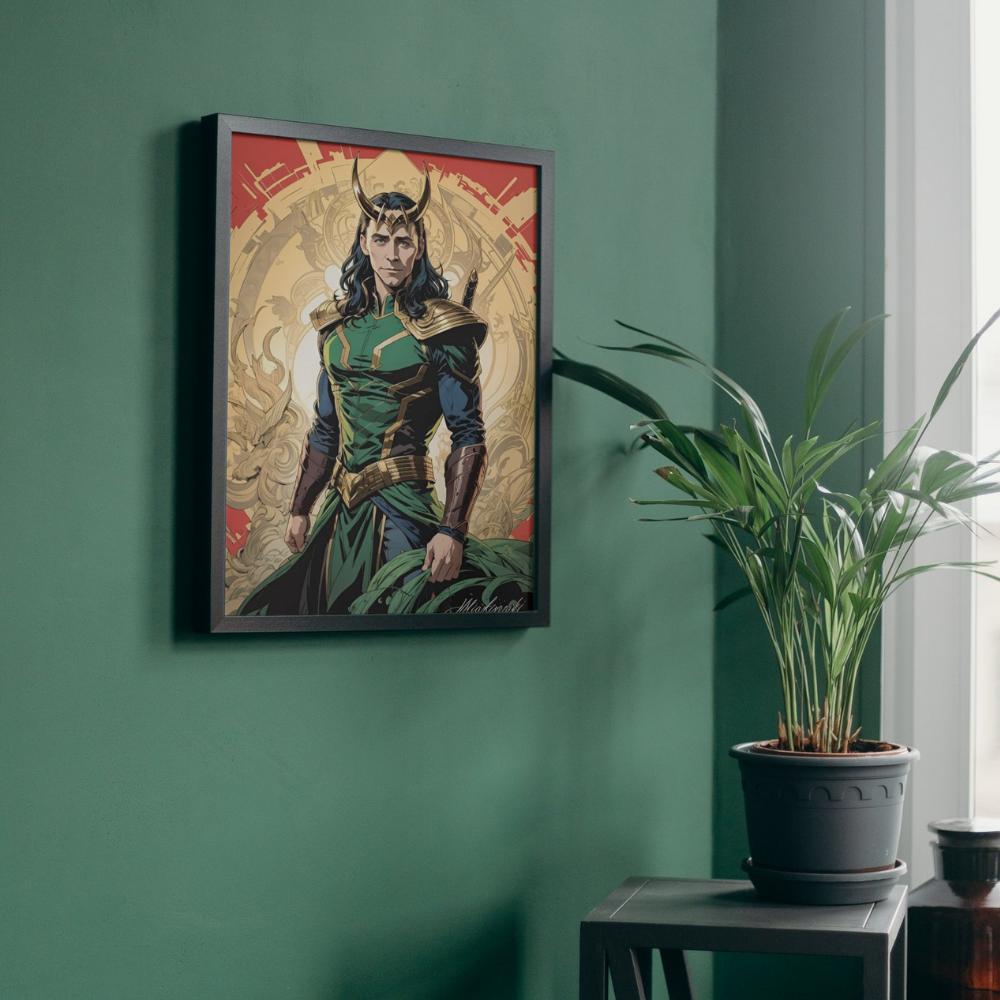 Malowanie Po Numerach Z Ramą Obrazy Do Malowania Marvel Loki 40X50 Cm