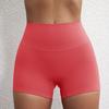 Plain Color High-Stretch Yoga Shorts - Soft, Three-Quarter Length Base Layer