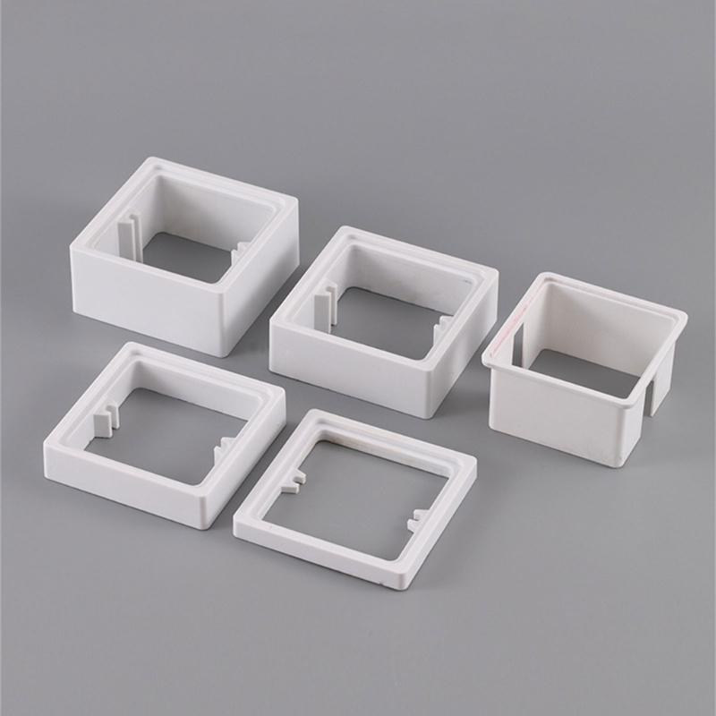 Single Socket Spacer Electrical Outlet Box Extender Single Gang Box Extender with Screws for Living Room School Office
