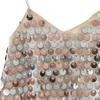 Shimmer Camisole Club Party Costum Fashion Festival Beach Girls Sequin Crop Top