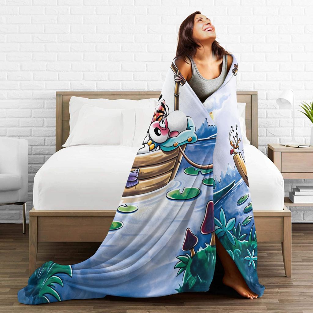 Kawaii Diddl Flanelldecke Warm Weiche Überwurfdecke für Wohnkultur Reise Büro Street Trend Tagesdecke Sofa Bettbezug