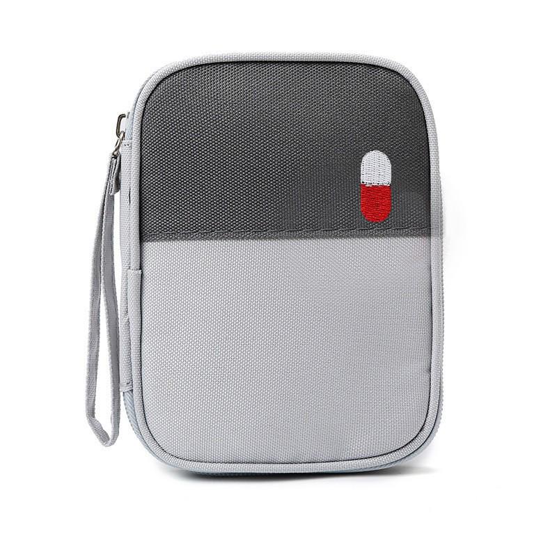 Portable Travel Medicine Storage & First Aid Kit Bag