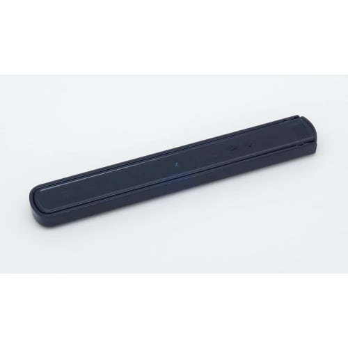 OSK Bento Chopsticks and Cutlery Set, Metallic Style, Pull-Lid Chopstick Case, Black, Made in Japan, HS-16