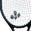 4 Piezas Lindos Dibujos Animados Cono Té con Leche Helado Postre Tenis Amortiguadores de Vibración Raqueta de Tenis Antivibración Amortiguador de Raqueta de Tenis