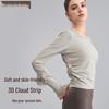 Women's Quick-Dry Long-Sleeve Slimming T-Shirt for Running, Yoga & Outdoor Activities.