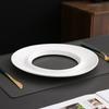 White Round Ceramic Dining Plate Sushi Plate Dim Sum Dish Dessert Bowl Sashimi Plates Fruit Bowl Cake Pan Pastry Plates Tray
