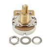 FLEOR 2PCS Guitar Potentiometers Fine 24-spline Brass Shaft Pots 500K/250K Long / Short Shaft Choose Guitar Parts