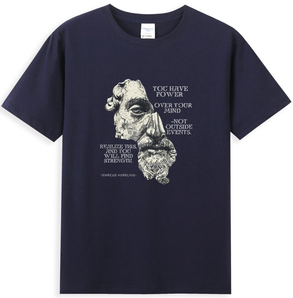 Marcus Aurelius Stoic Philosophy Rounisex Philosophers Quote TShirt S