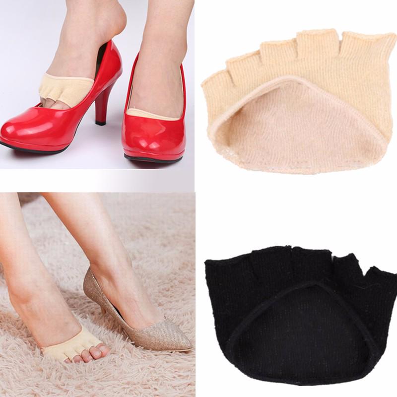 Buy Soft Unisex Deodorant Cotton Absorb Sweat Open Toe Socks Forefoot