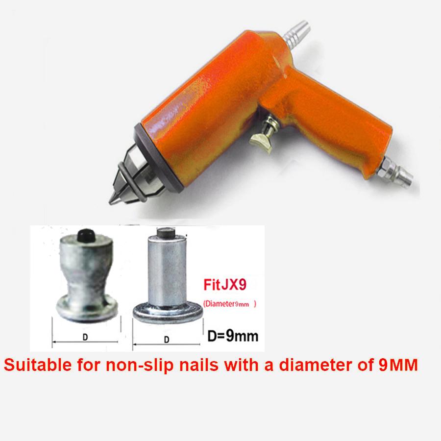 1000Pcs Snow Tire Stud Screw Spikes Nail+ Pneumatic Air Pressure Gun Tool Set