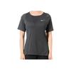 Nike Solid Color Logo Print Loose Round Neck Short Sleeve T-Shirt Women Tops Gray 938439-010