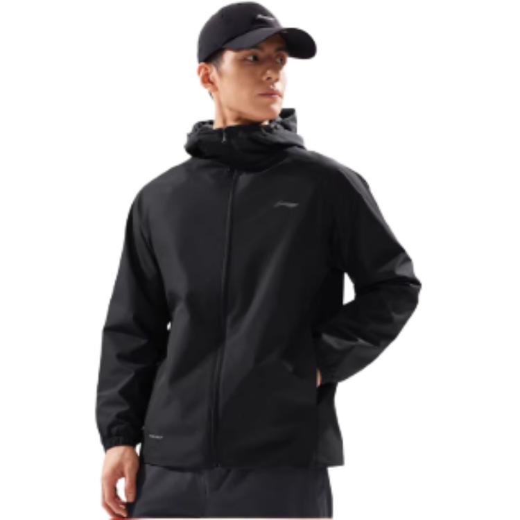 Li-Ning Windproof And Water-Resistant Hooded Windbreaker With Logo Men Outerwear AFDW079-3