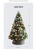 2025 White Flocked Snowy Christmas Tree Set with DIY Ornaments for Home Living Room