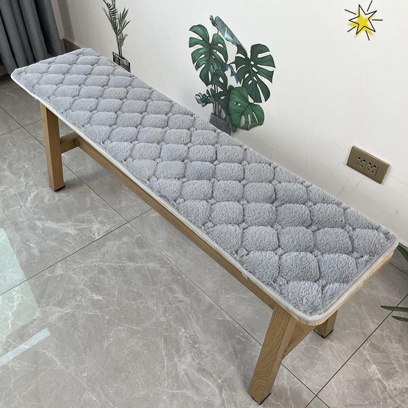 Rectangular Solid Wood Bench Seat Cushion - Long Strip Pad for Stool or Sofa