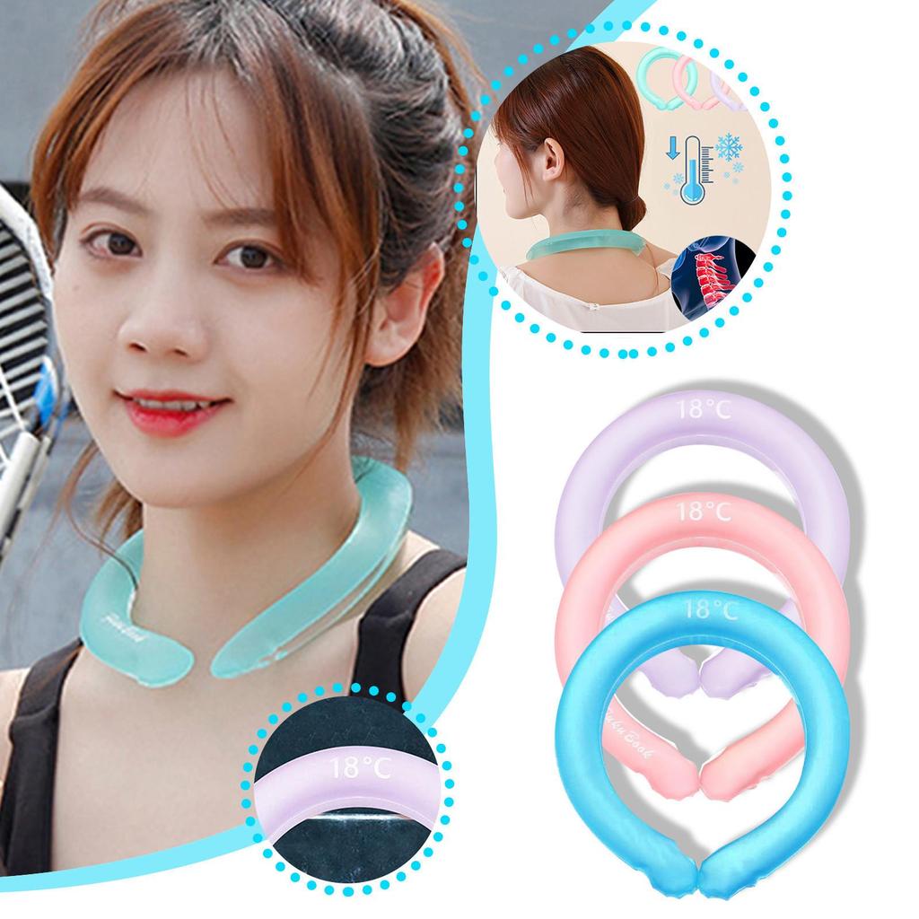 Neck  Tube, Neck Cooler for Summer Outdoor Sports, Reusable Neck  Wrap, Neck Wearable Gel Ice Pack,100ml , One Size