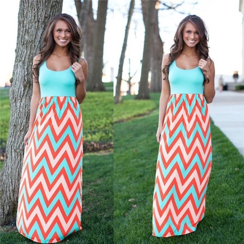 Elegant Women's Boho Long Maxi Evening Cocktail Party Summer Beach Dress Sundress