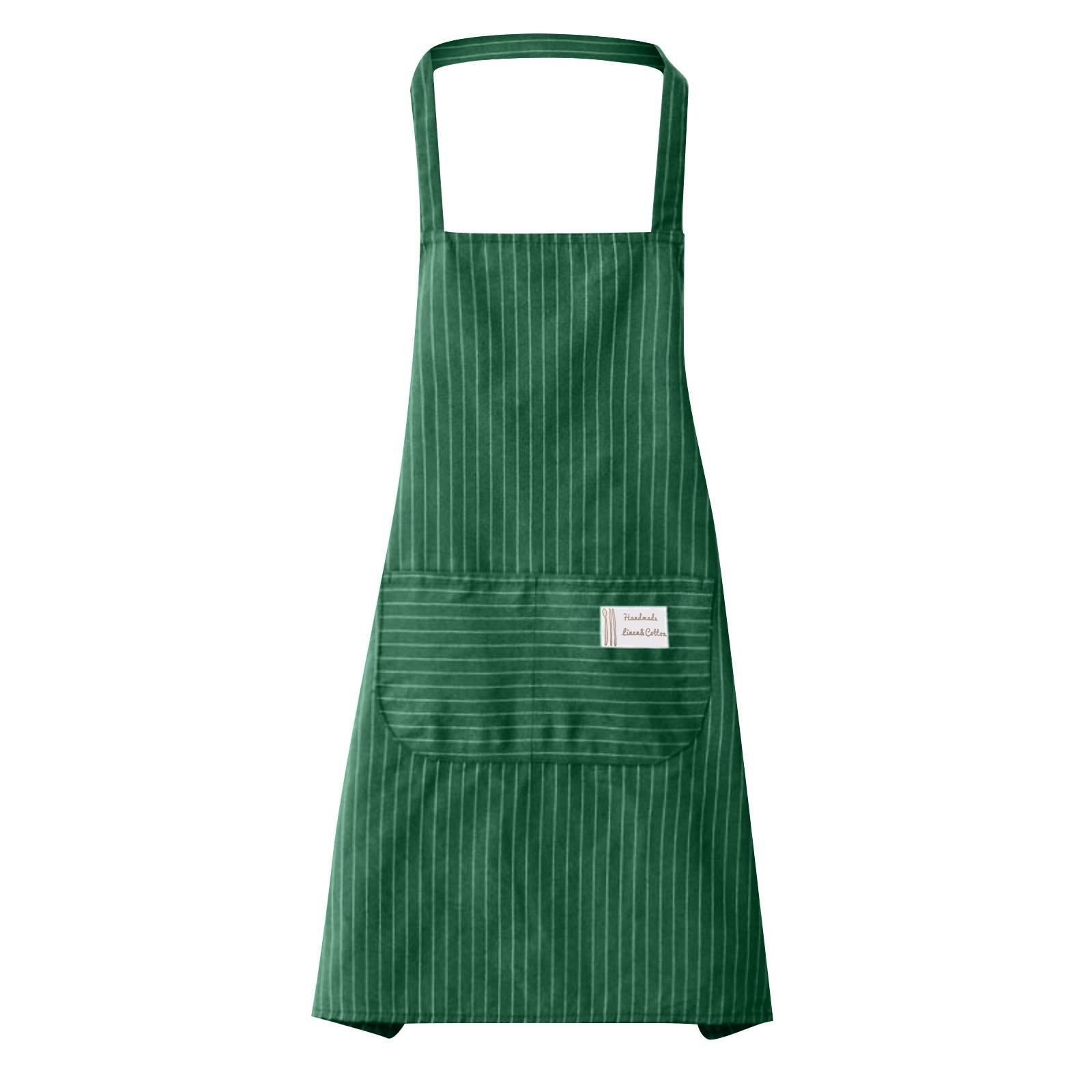 

Sleeveless Apron For Men And Women, Kitchen Household Polyester Cotton -Oil Pollution Cute Fashionable Blouse One Size зелений