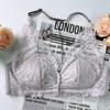French Lace Front Bralette With Backless Design Wirefree Soft Cup Full Bust Comfort