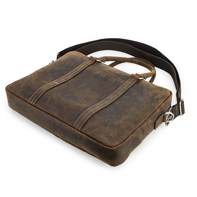 CONTACT S Мужской портфель из натуральной кожи 14 — фото 3