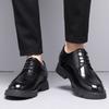 Fashion Men's Dress Shoes Elevator Shoes Platform Breathable Casual Business Luxury Genuine Leather Heightening Shoes 8 6CM Taller Male