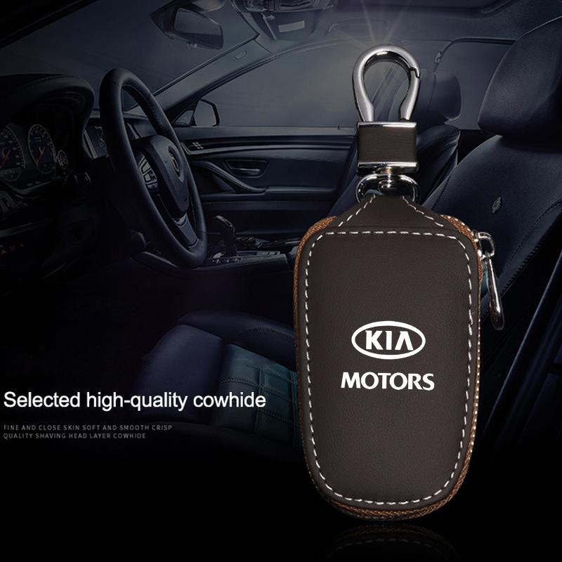 Chytré pouzdro na klíče od auta peněženka kožený klíčenka přívěsek Pro KIA Ceed Sportage Rio Proceed K5 Optima Sedona Forte Cerato Venga