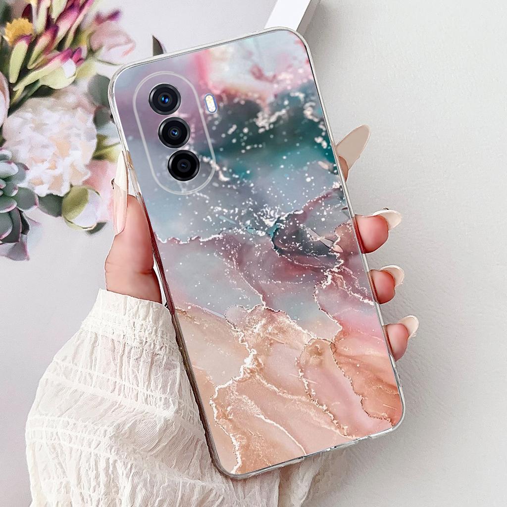 Für Huawei Nova Y70 Plus Hülle NovaY70 MGA-LX9 MGA-LX3 Neue Luxus Bemalte Abdeckung Weiche Silikonhülle Für Huawei Nova Y70 Plus Schale