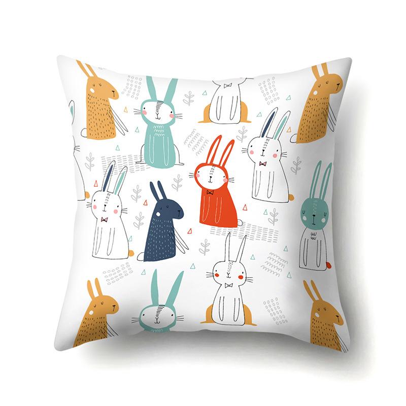 Geometric Creative Single-Sided Pillow Cover Living Room Sofa Cushion Cover Polyester Pillow Cover Office Waist Cover