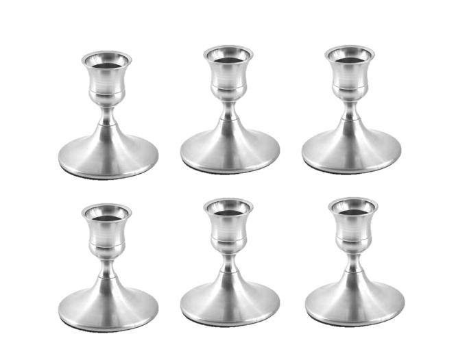 6pc Gold Candle Holder Set Candlestick Holders Vintage Home Decorations Room Decor Table Decoration and Accessories Home Decor