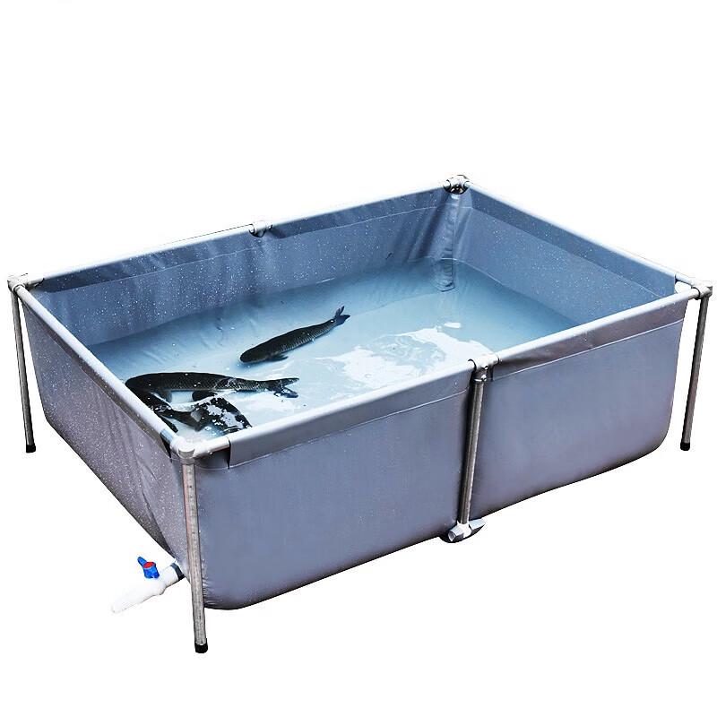 

Портативний брезентовий рибний ставок з опорною рамою 1x2x0.5 meters