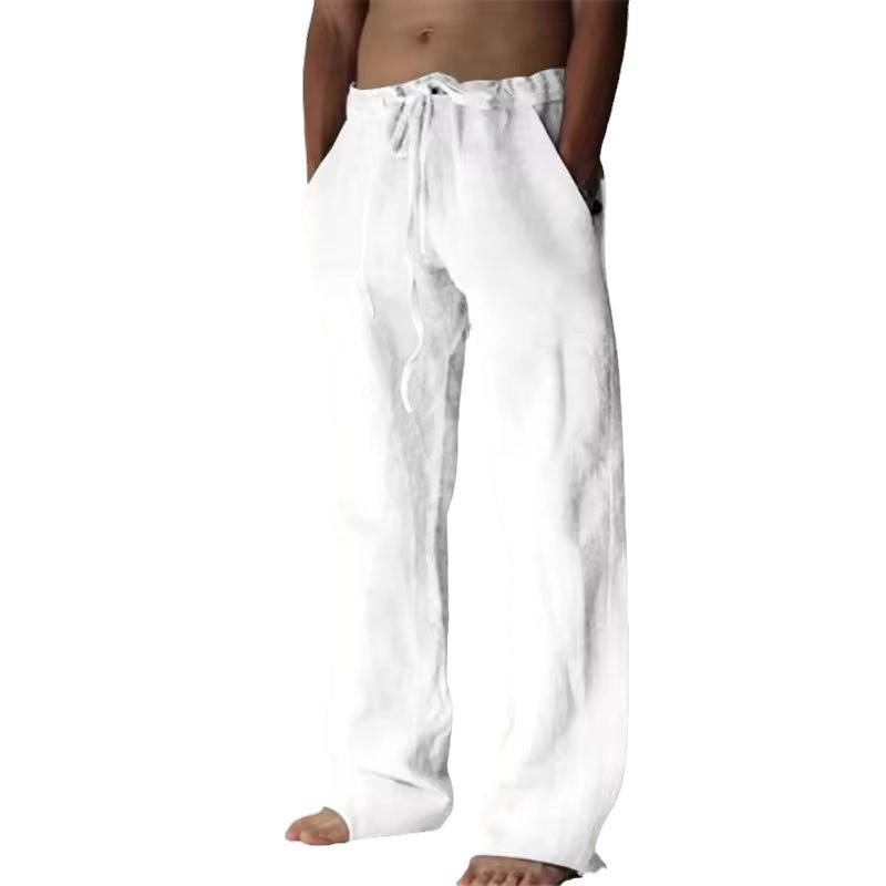 Men's Solid Color Straight Leg Casual Pants - New and In Stock