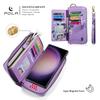 Flower Wristband Detachable Wallet Cards Holder Case for Samsung Galaxy S25 S24 S23 Ultra S22 Plus Note 20 Magnetic Cover