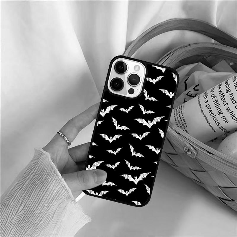 Goth Vampire Bat Gothic Celular Mobile Smartphone Cases For iPhone 17 Air 16e 15 14 12 13 11 Pro MAX Plus Fundas