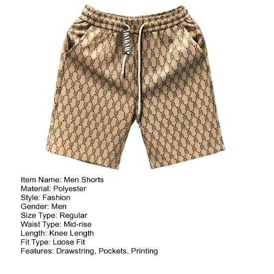 Мужские летние шорты с эластичной резинкой на талии и регулируемыми шнурками — фото 13