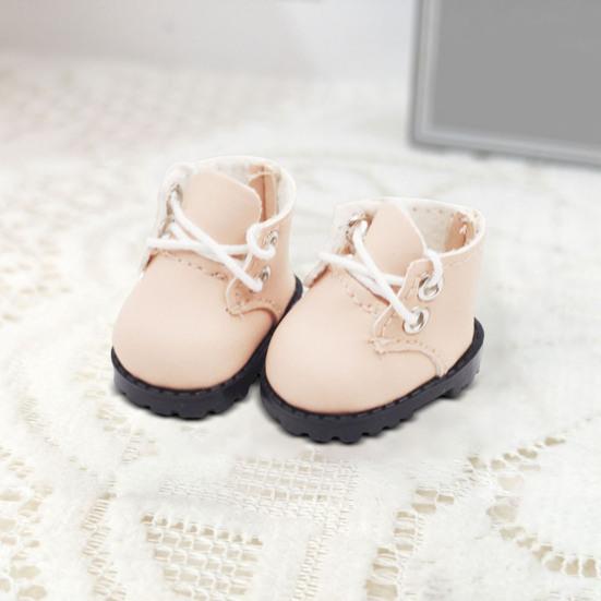 Doll Shoes Accessories Mini Martin Boots for 15cm Doll Faux Leather Shoes
