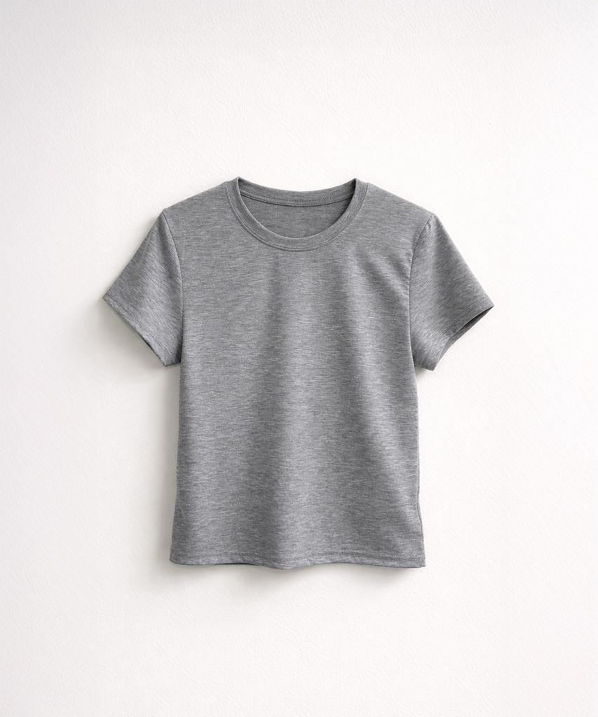 320SHOWROOM Daily Essential Back-Label Point T-Shirt Gray
