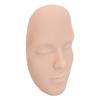 3D Makeup Practice Face Board Realistic Reusable Silicone Cosmetic Mannequin Face with 7PCS Brush for Beginner Medium