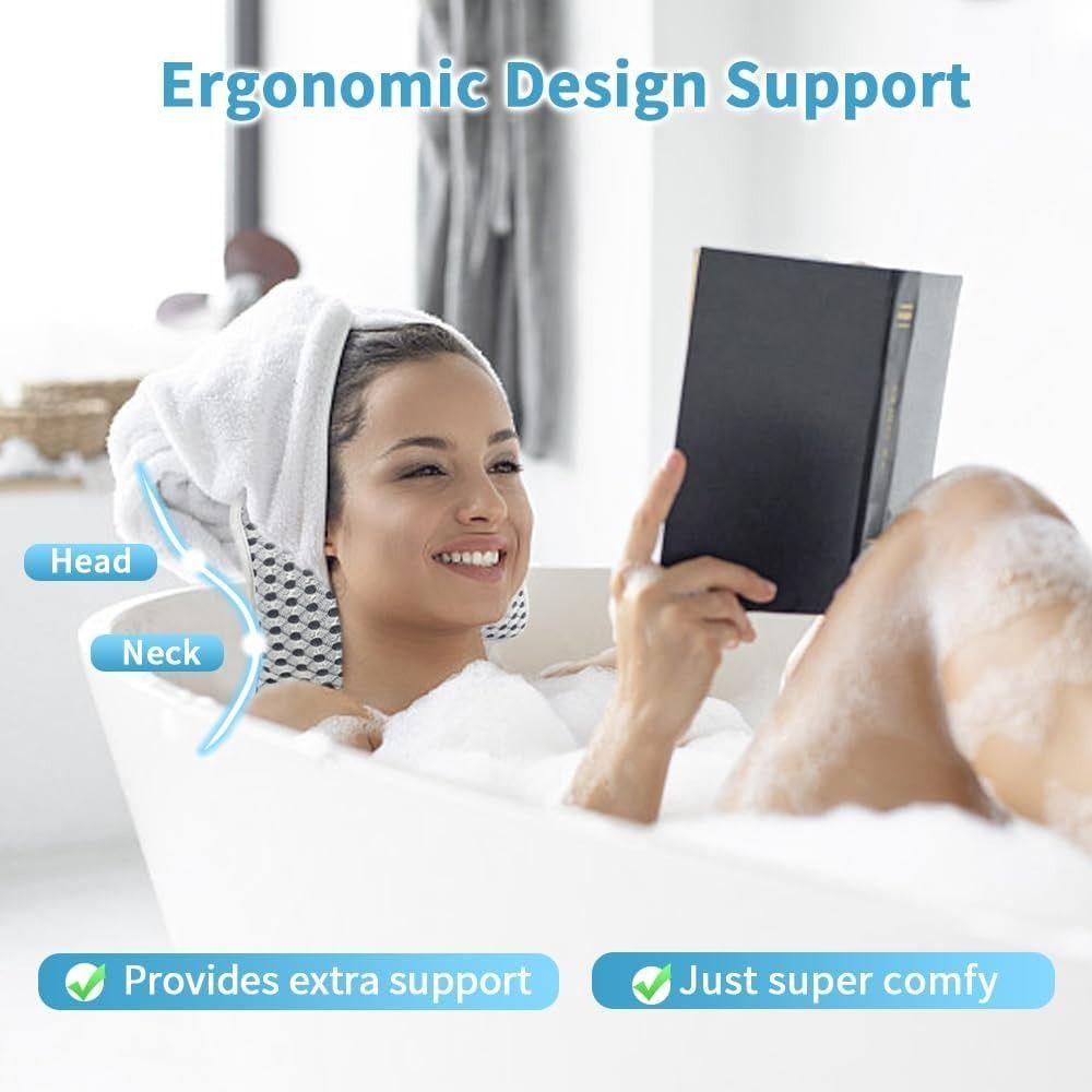 Slip Resistant Bath Pillows Waterproof Pillows New Shower Pillows  for Tub
