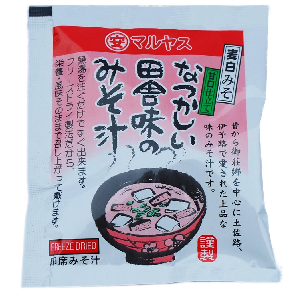 Maruyasu Miso Instant Miso Soup Miso Soup Total of 60 Servings Freeze-dried Country-flavored (barley Miso) (each Box)