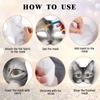 White- Plastic Cat Mask, White- Role-Playing Anime Party Half Costume, Diy Mask