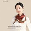 JIUMU Chinese Style Mulberry Silk Square Scarf