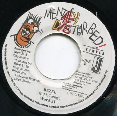 7inch Record WARD 21 - Bezel NONE Mentally Distur Jamaica Reggae, Ska & Dub Used