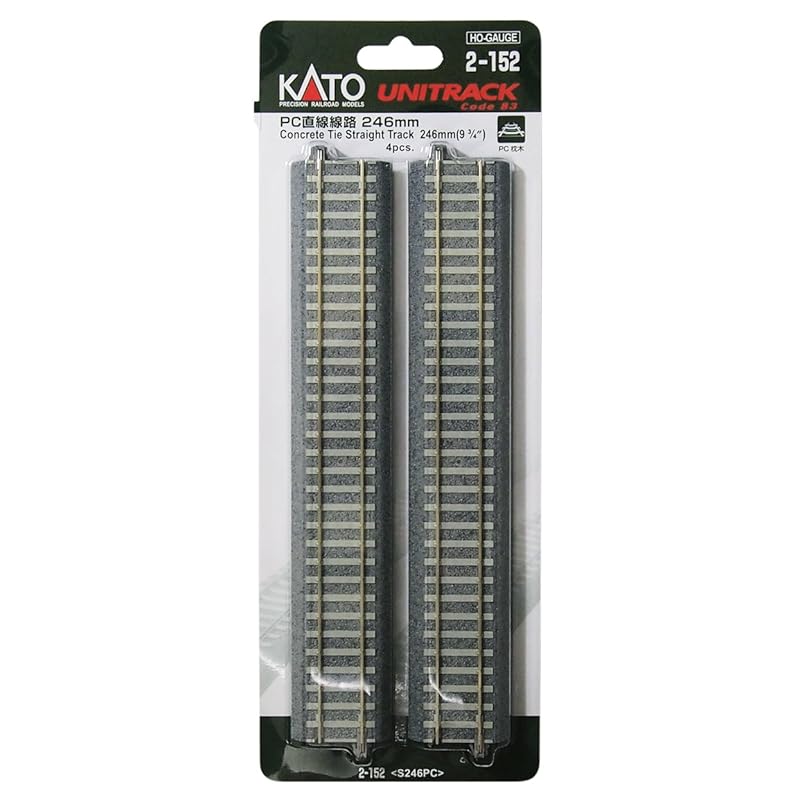 

KATO HO gauge PC straight line 246mm 4 pieces 2-152 model train supplies