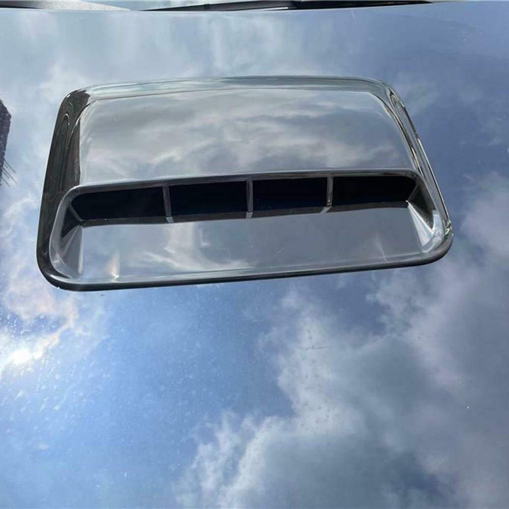 Luftstrom-Entlüftungsabdeckung Glänzend Schwarz Motorhauben-Einlass Ersatz