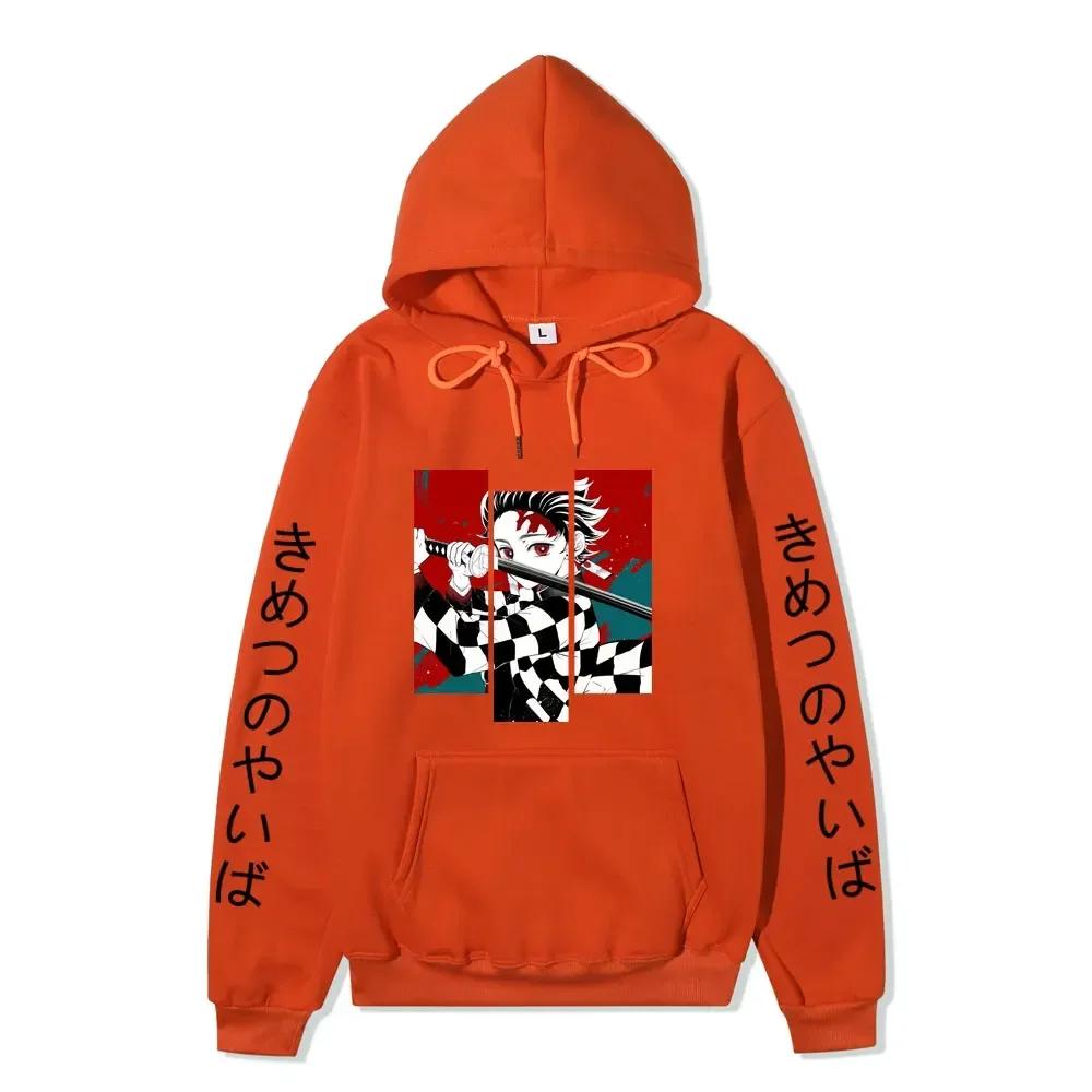 Autumn Winter Anime Printed Hoodies Autumn Harajuku Sweatshirts Oversize Casual Long Sleeve Pullover Casual Print Streetwear