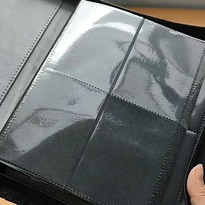 Trading Card Sleeves, Waterproof 160 Pockets Game Card Holder Sleeve Album, Trading Card Binder Card Storage Album Pages